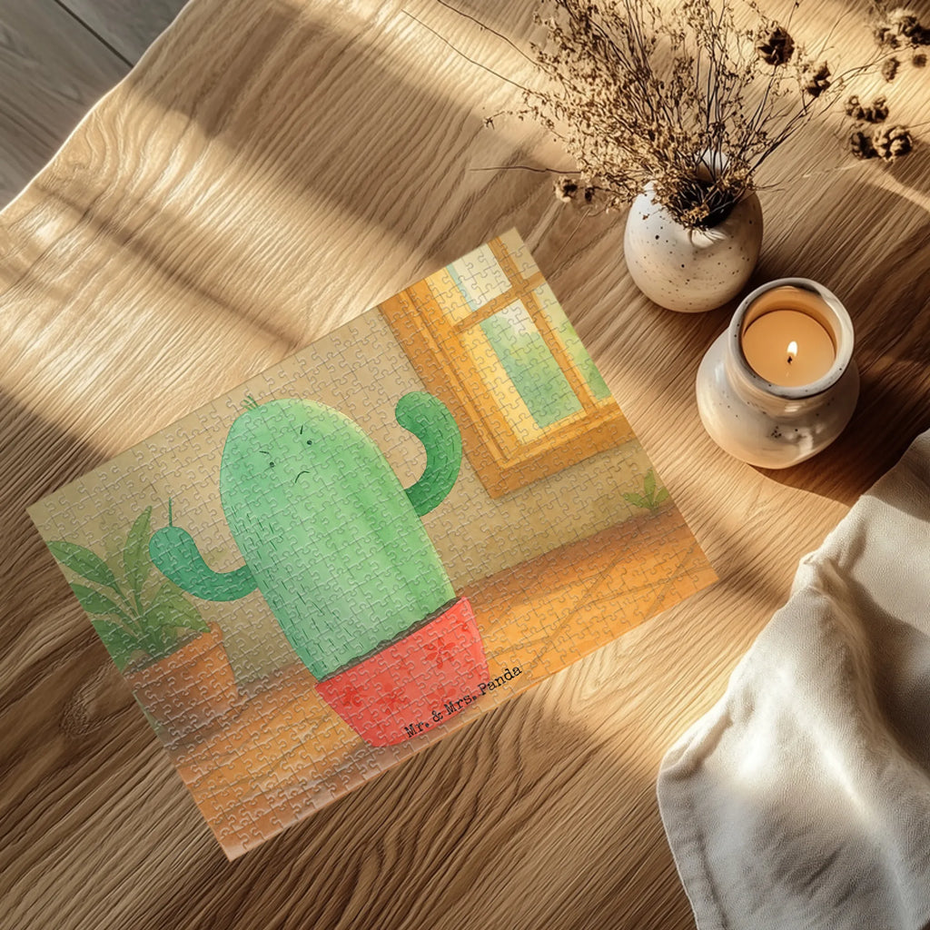 Puzzle Kaktus Wut Design Puzzle, Kaktus, Kakteen, ärgern, Büro, Schule, Büroalltag, Chefin, Kollege, Kollegin, wütend