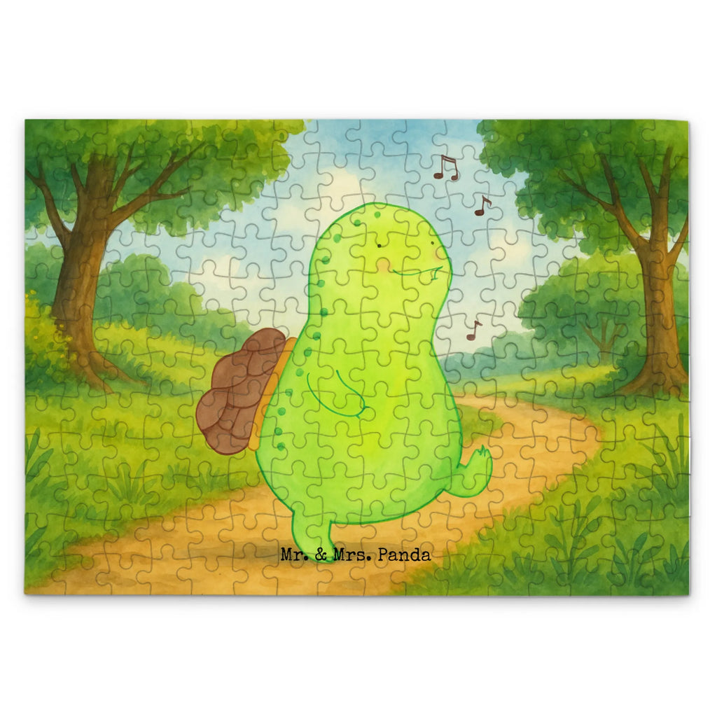 Puzzle Schildkröte Pfeifen Design Puzzle, Schildkröte, Schildi, Schildkröten, fröhlich, Glück, Motivation, Lebensfreude, Depression, Trennung, Neuanfang