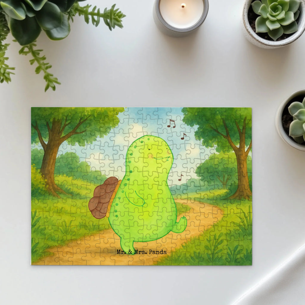 Puzzle Schildkröte Pfeifen Design Puzzle, Schildkröte, Schildi, Schildkröten, fröhlich, Glück, Motivation, Lebensfreude, Depression, Trennung, Neuanfang