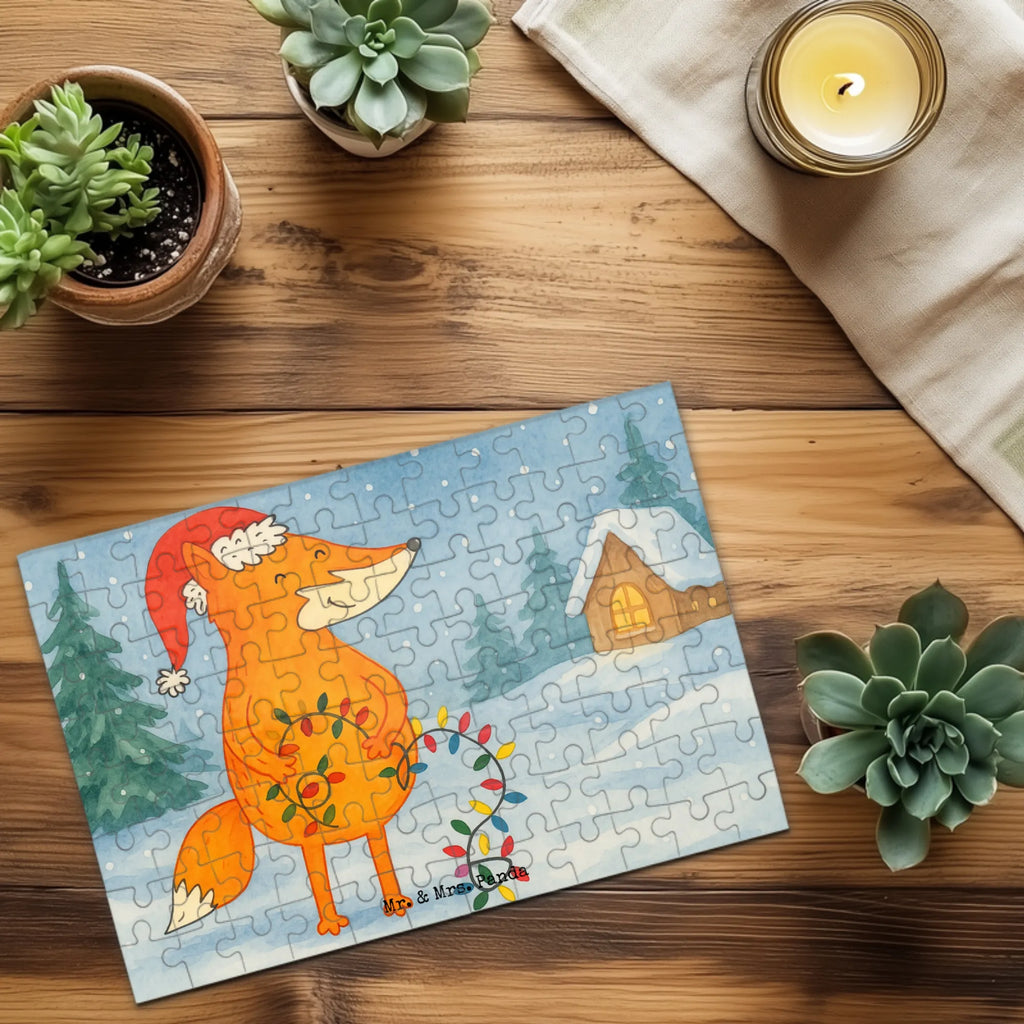 Puzzle Fuchs Weihnachten Design Puzzle, Winter, Weihnachten, Weihnachtsdeko, Nikolaus, Advent, Heiligabend, Wintermotiv, Fuchs, Füchse, Spruch schön, Geschenk Weihnachten, Weihnachtsmann, Weihnachtszeit