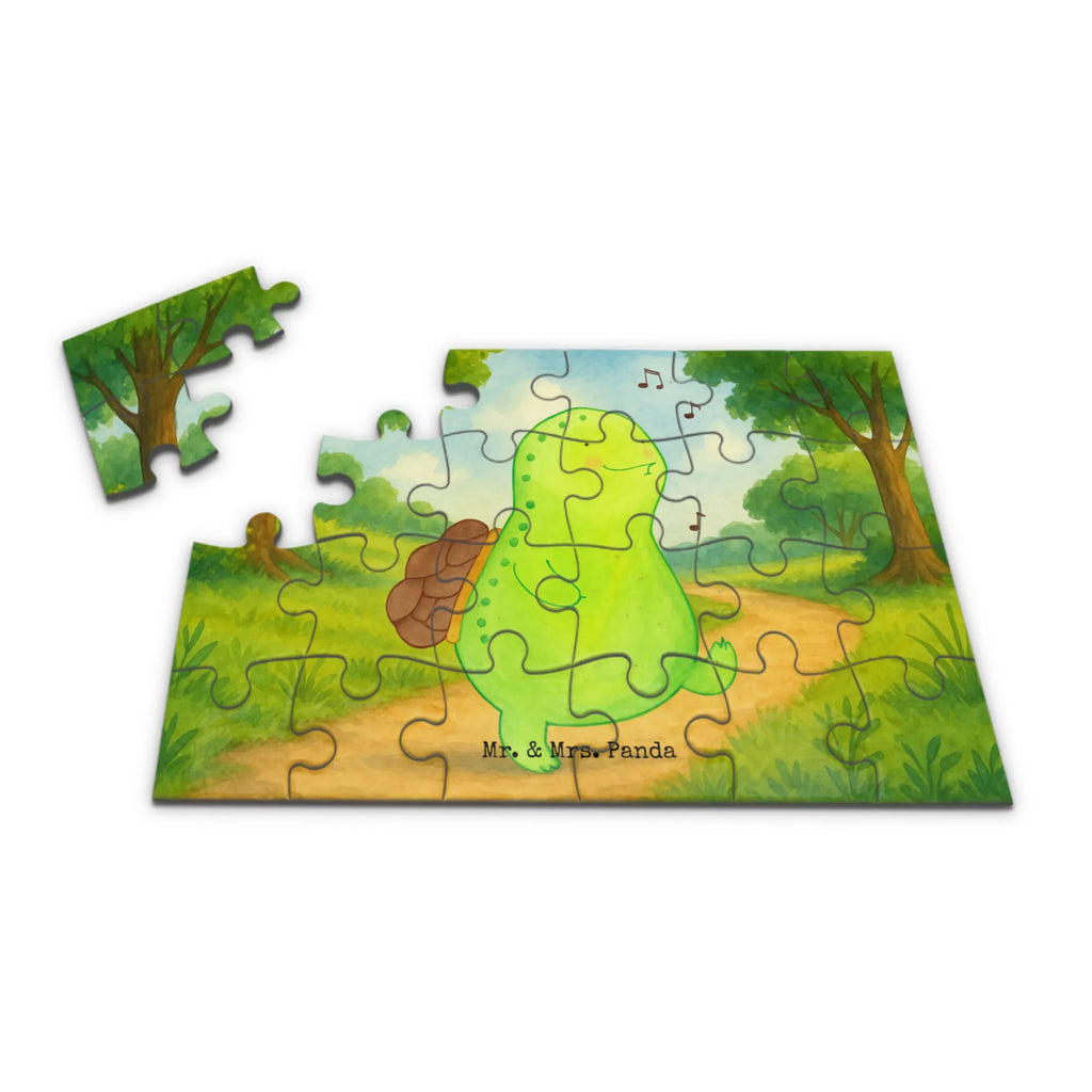 Puzzle Schildkröte Pfeifen Design Puzzle, Schildkröte, Schildi, Schildkröten, fröhlich, Glück, Motivation, Lebensfreude, Depression, Trennung, Neuanfang