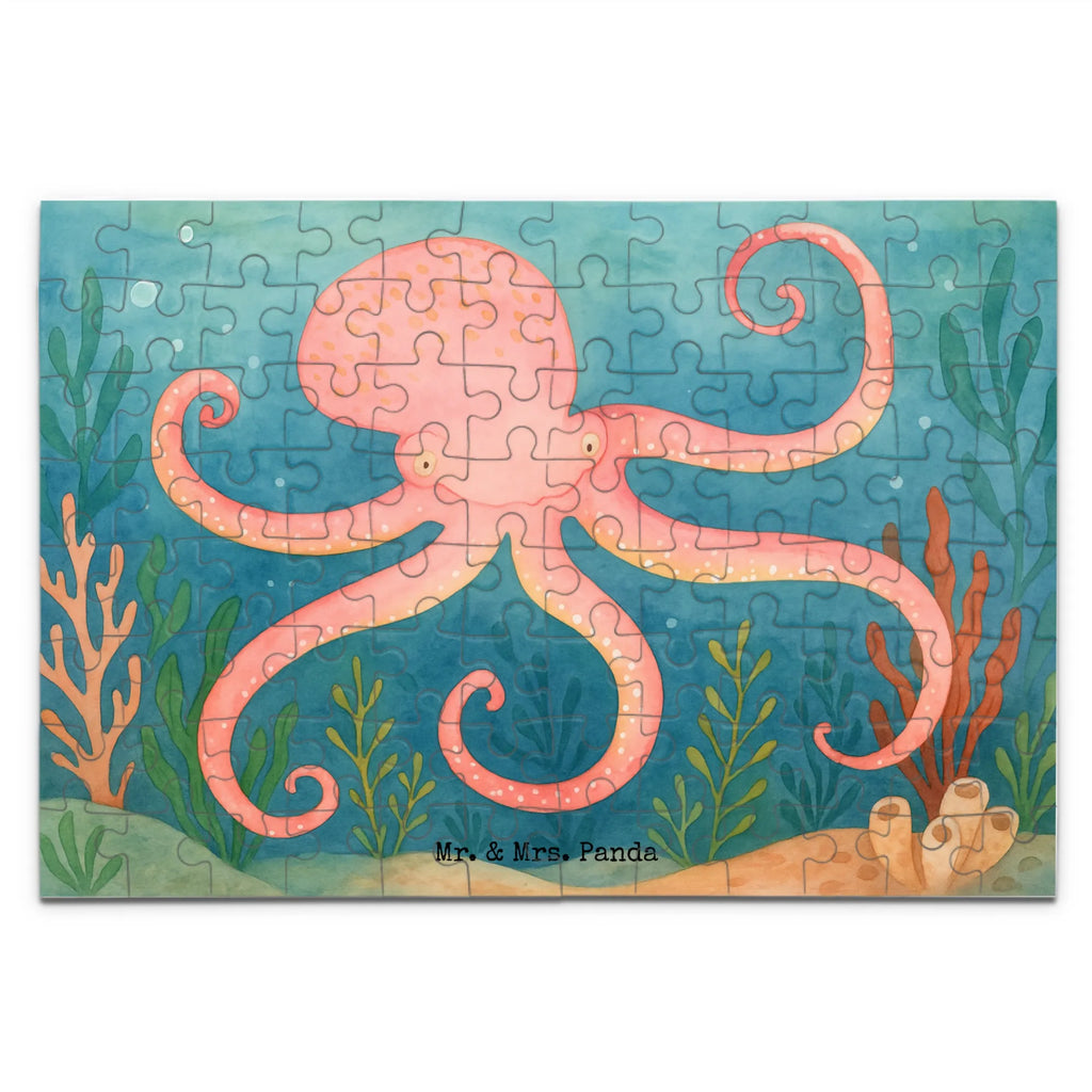 Puzzle Tintenfisch Design Puzzle, Tiermotive, Gute Laune, lustige Sprüche, Tiere, Meer, Meerestier, Krake, Tintenfisch, Arme, Wasser, Ozean