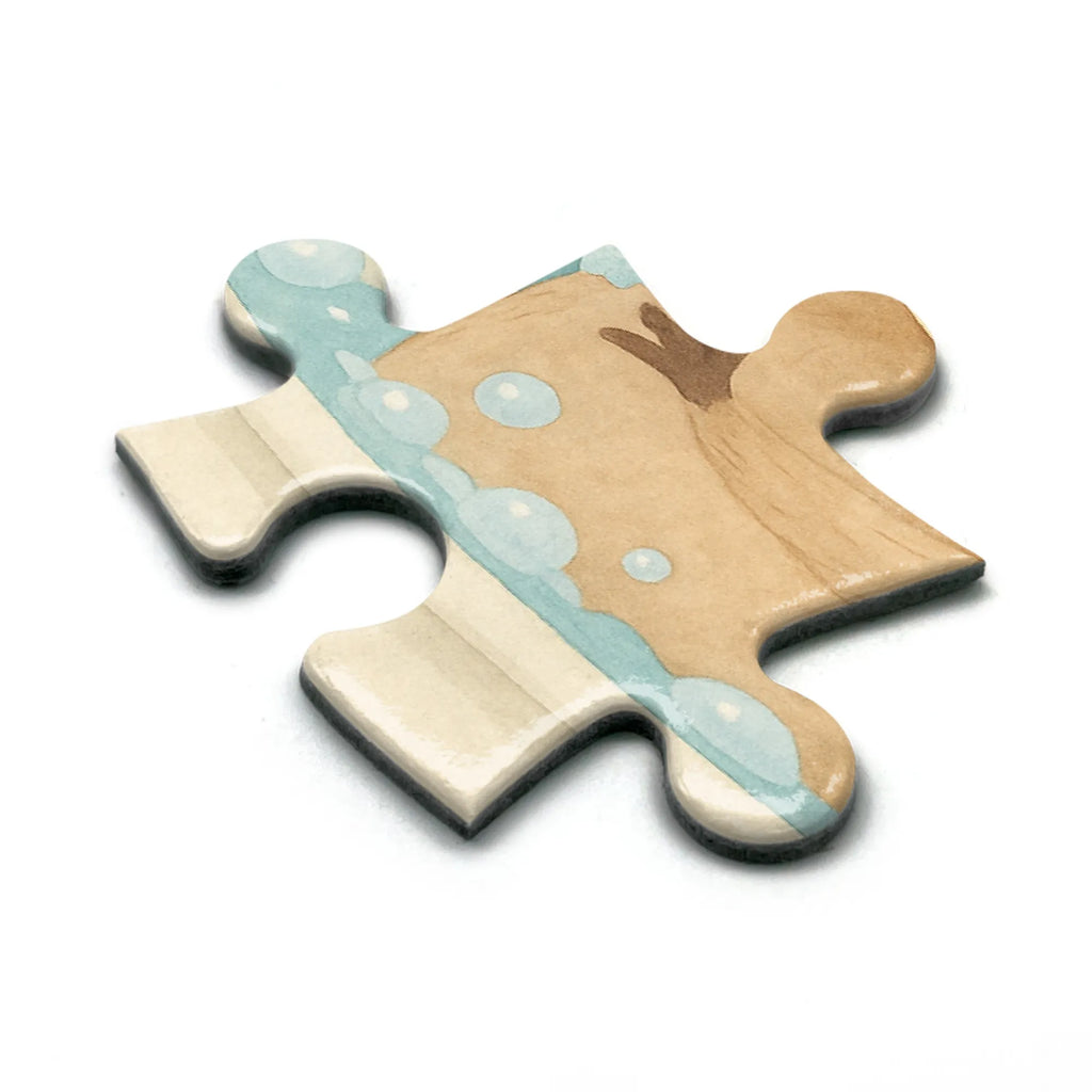 Puzzle Waschbär Design Puzzle, Tiermotive, Gute Laune, lustige Sprüche, Tiere, Waschbär, Tagträumen, Plan, Fröhlich, waschen, Seifenblasen