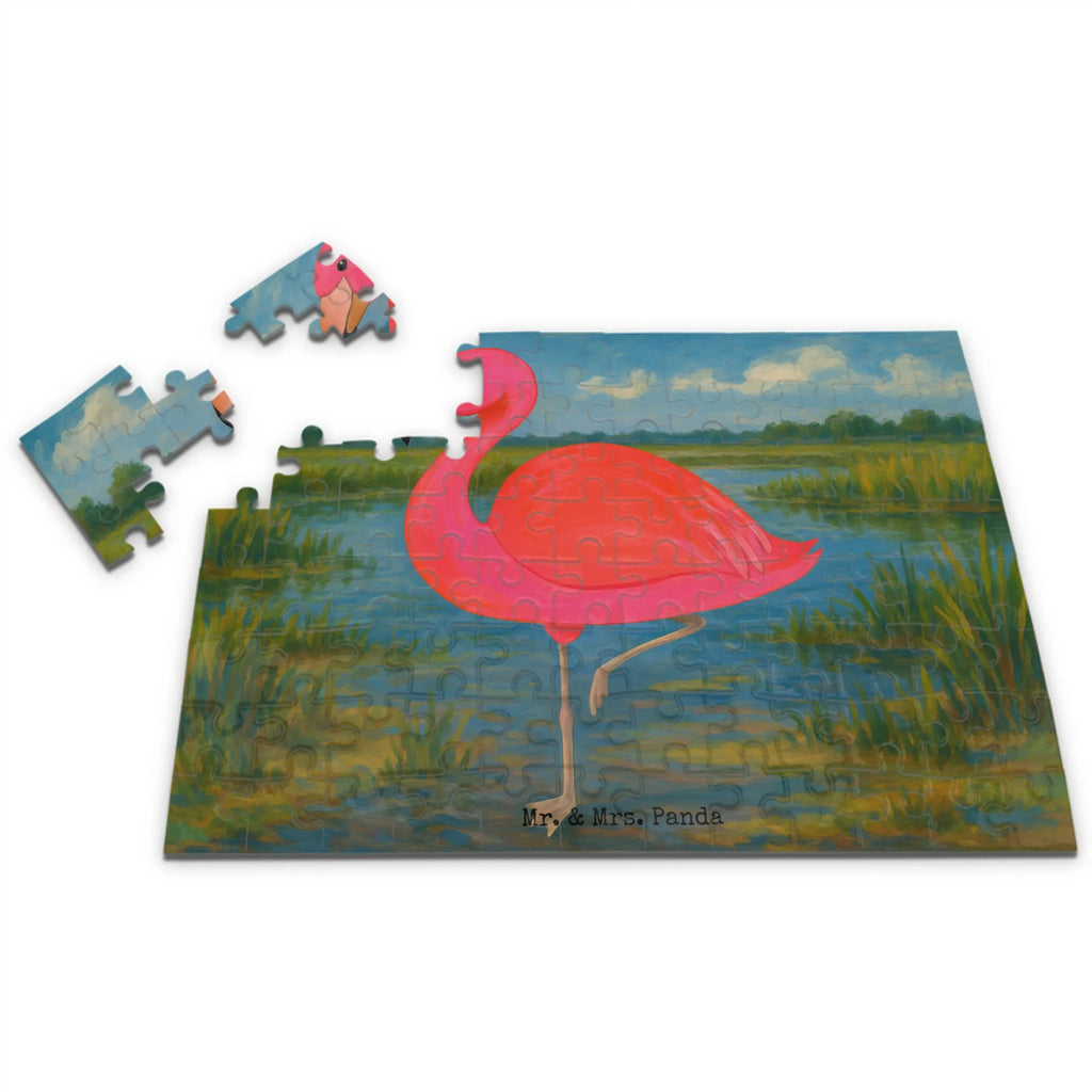 Puzzle Flamingo Classic Design Puzzle, Flamingo, Einzigartig, Selbstliebe, Stolz, ich, für mich, Spruch, Freundin, Freundinnen, Außenseiter, Sohn, Tochter, Geschwister