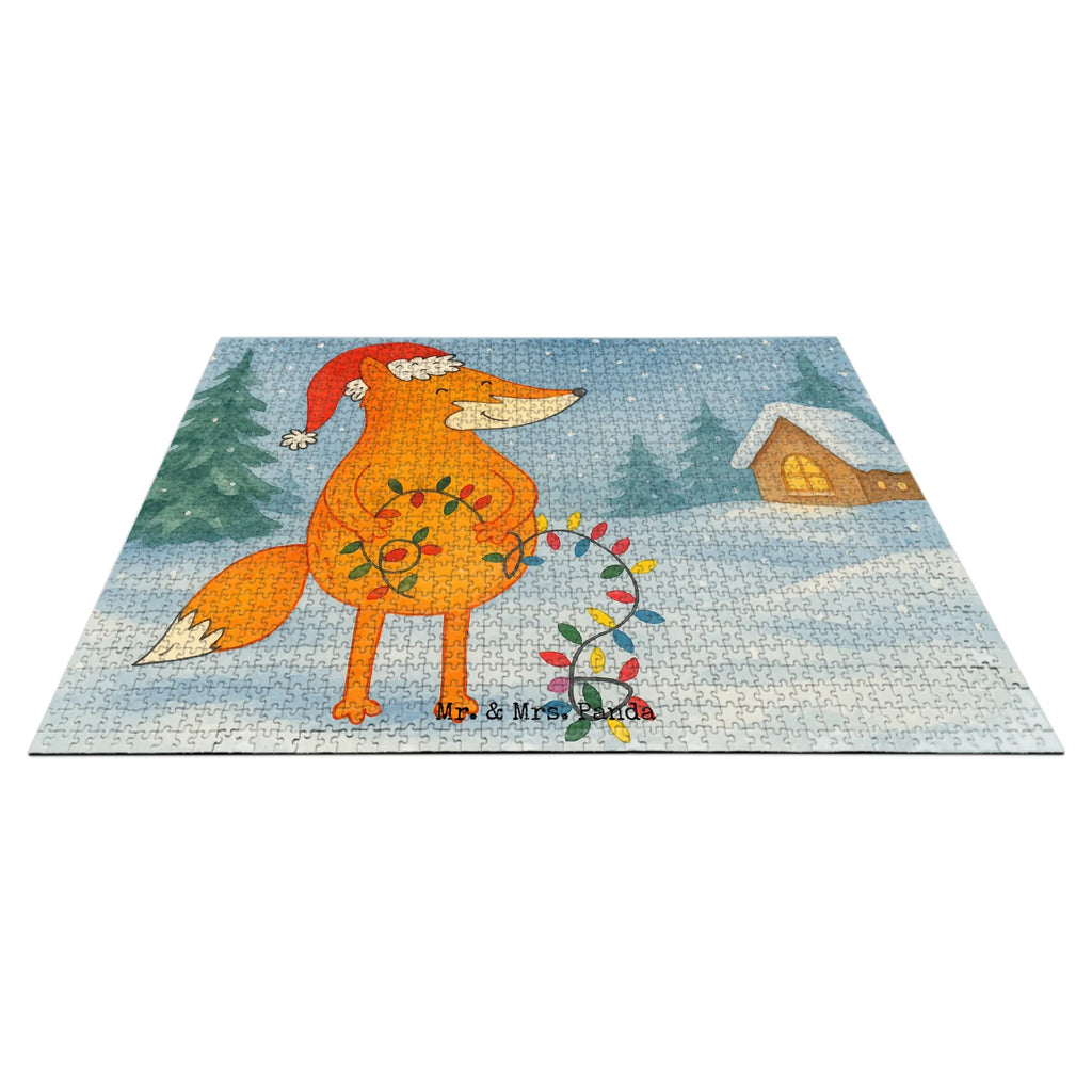 Puzzle Fuchs Weihnachten Design Puzzle, Winter, Weihnachten, Weihnachtsdeko, Nikolaus, Advent, Heiligabend, Wintermotiv, Fuchs, Füchse, Spruch schön, Geschenk Weihnachten, Weihnachtsmann, Weihnachtszeit