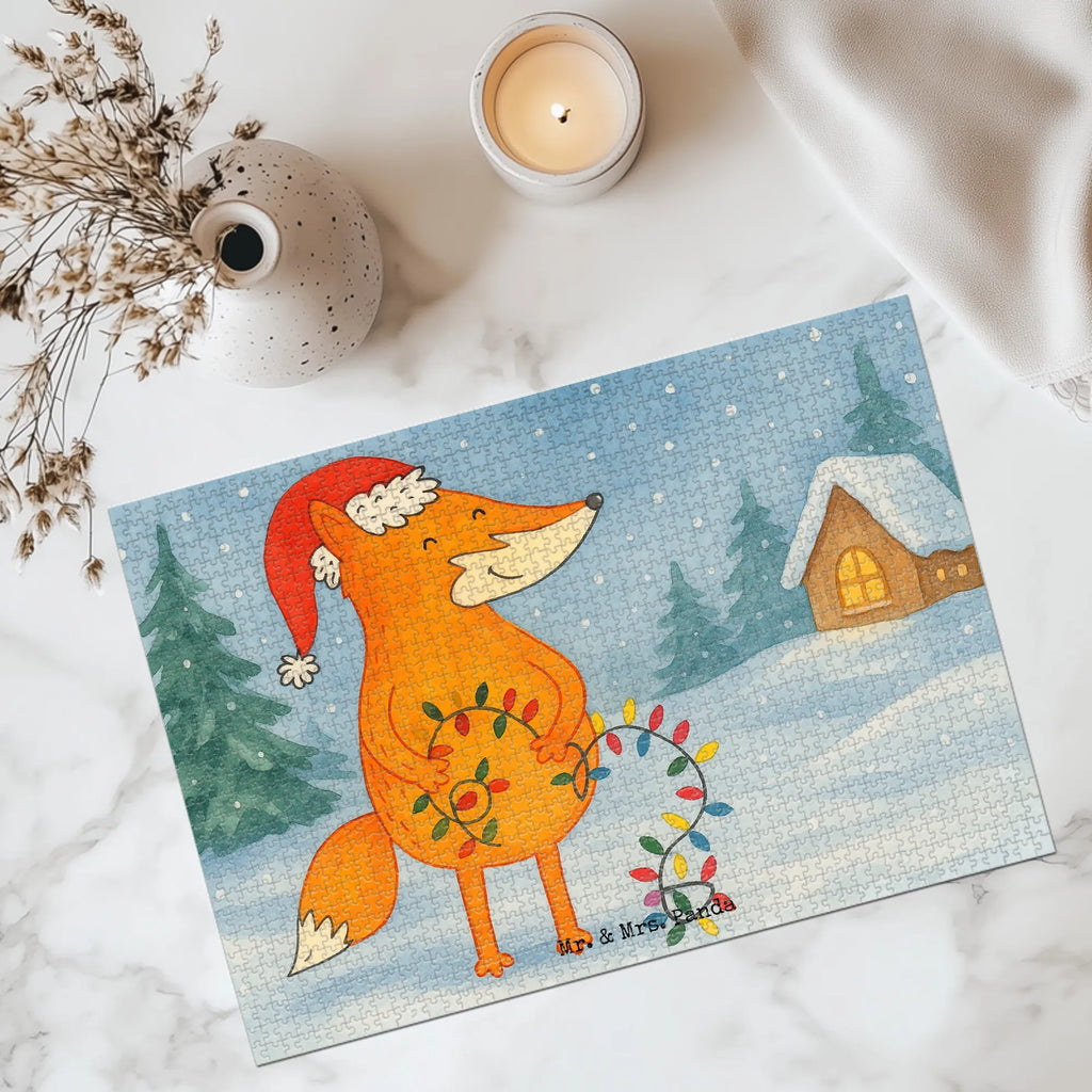 Puzzle Fuchs Weihnachten Design Puzzle, Winter, Weihnachten, Weihnachtsdeko, Nikolaus, Advent, Heiligabend, Wintermotiv, Fuchs, Füchse, Spruch schön, Geschenk Weihnachten, Weihnachtsmann, Weihnachtszeit
