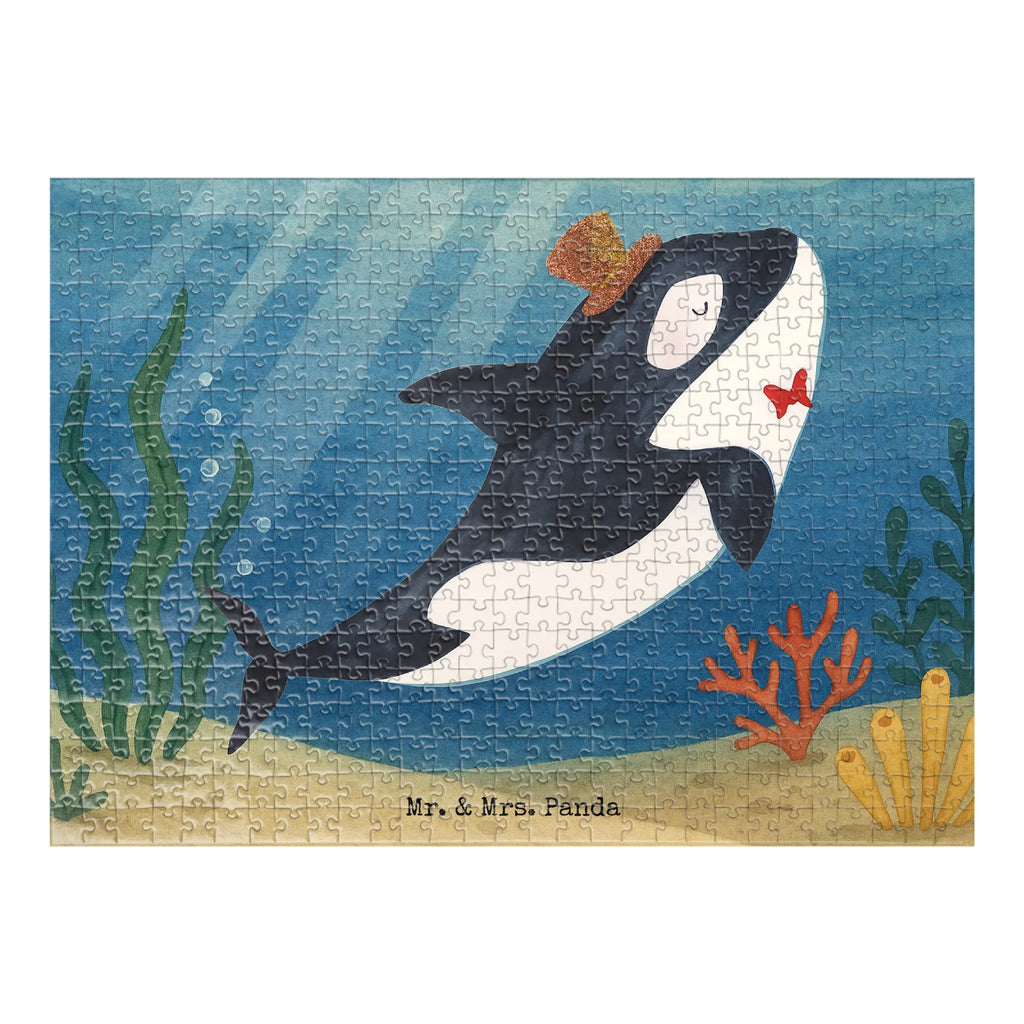 Puzzle Orca Zylinder Design Puzzle, Meerestiere, Meer, Urlaub, Narwal, Glitter, Konfetti, Glitzer, Geburtstag, Feier, Fete, Fest, Glückwunsch, Orca