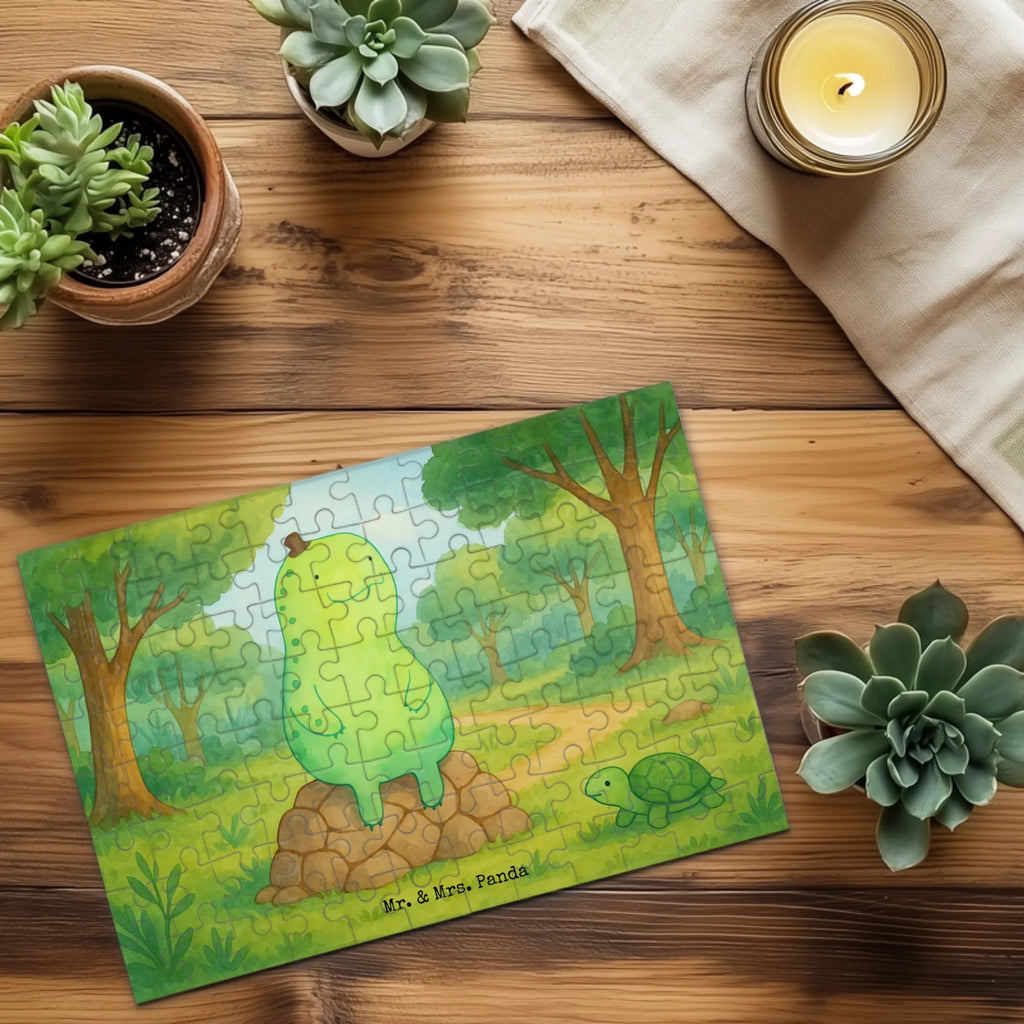 Puzzle Schildkröte Pause Design Puzzle, Schildkröte, Achtsamkeit, Entschleunigen, achtsam