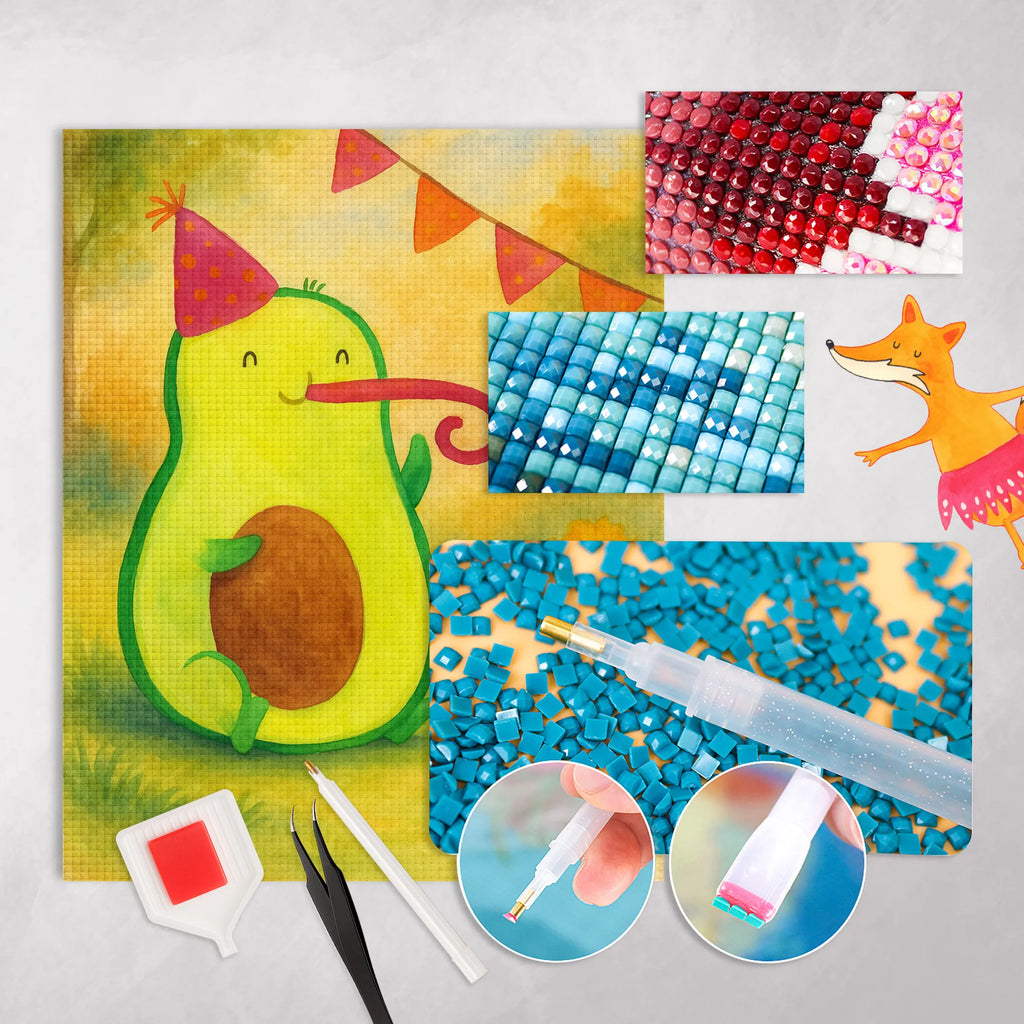 Diamond Painting avocado Birthday Design avocado, vegetables