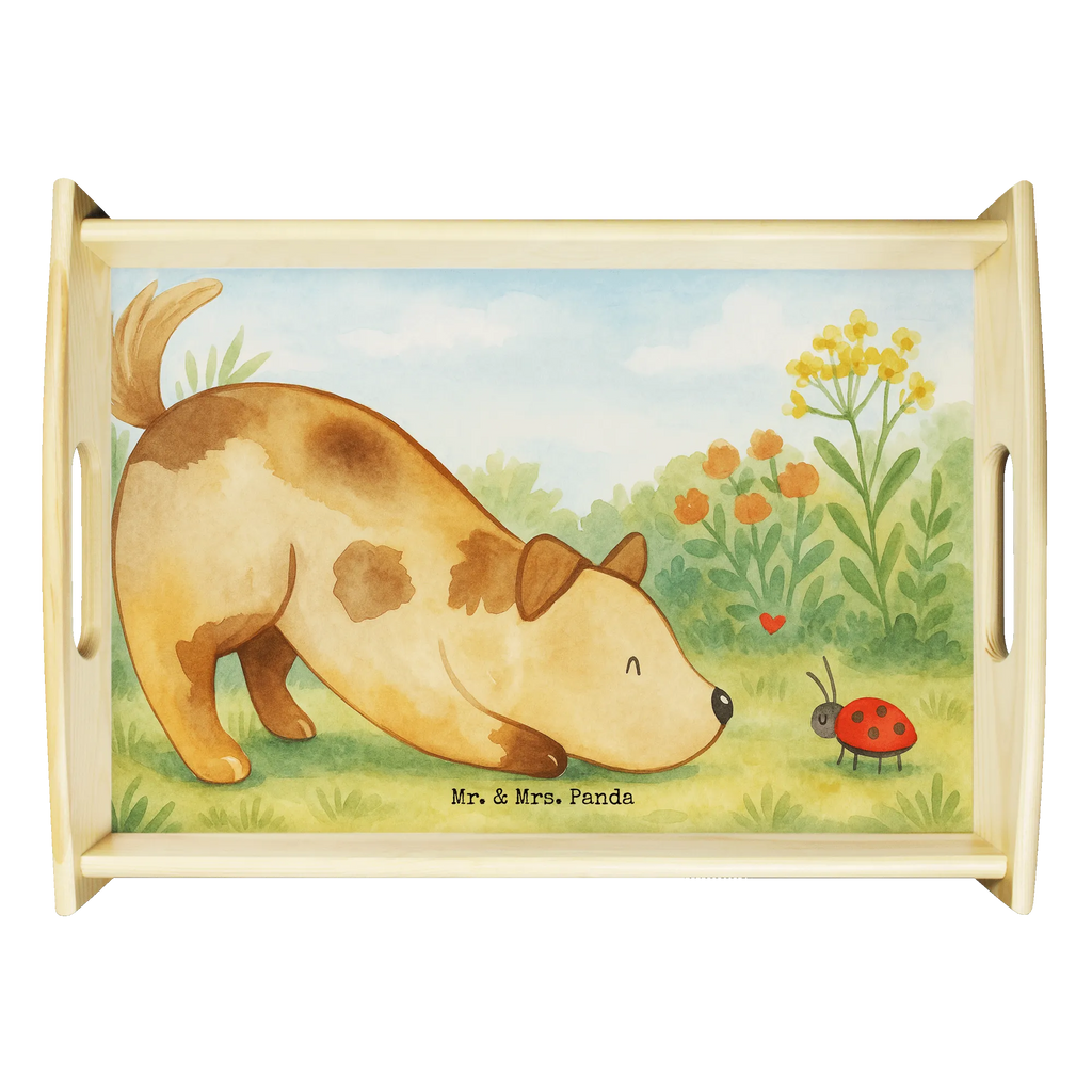 Serviertablett Hund Marienkäfer Design