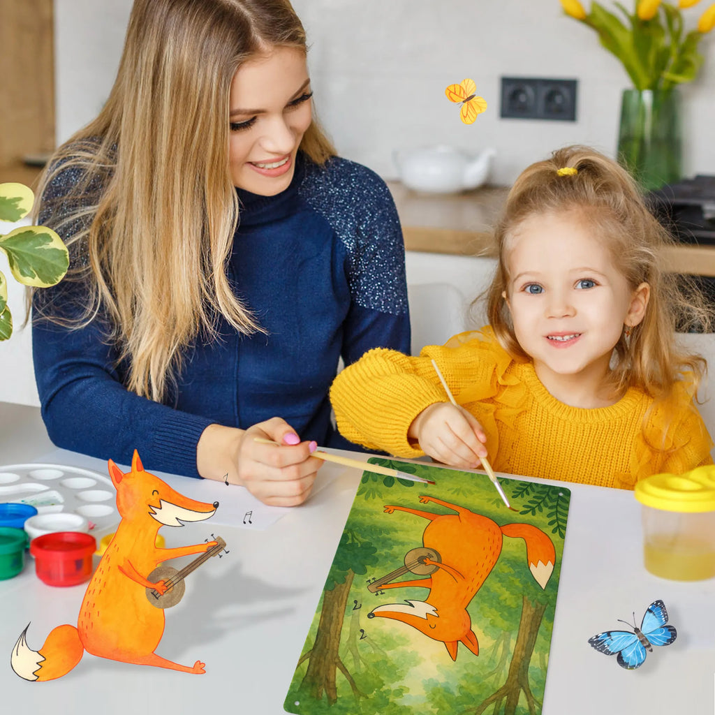 Metalowy szyld do malowania po numerach Lis gitara Design Lis