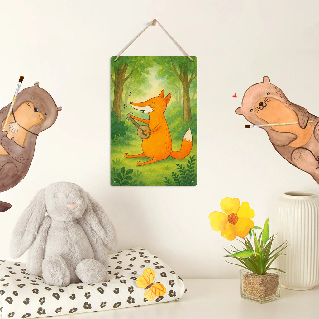 Metalowy szyld do malowania po numerach Lis gitara Design Lis