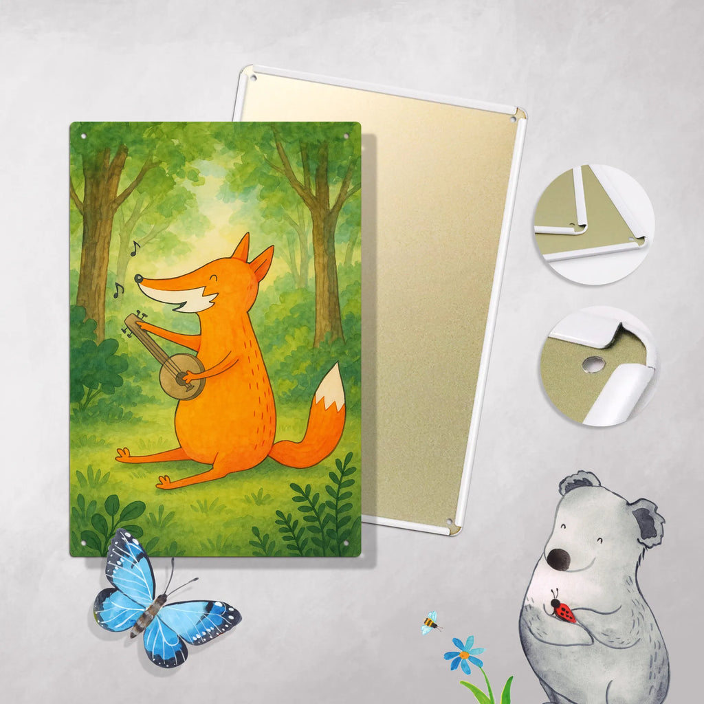 Metalowy szyld do malowania po numerach Lis gitara Design Lis