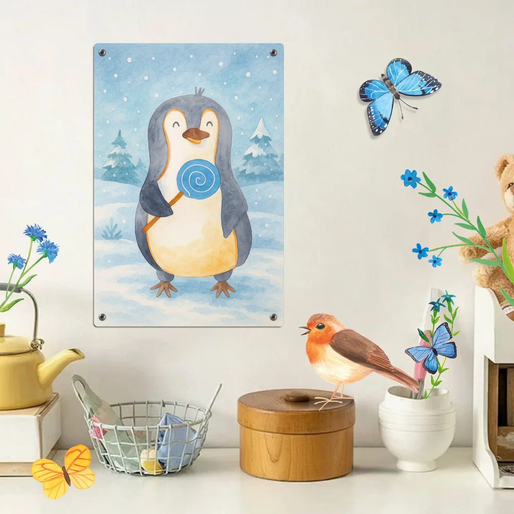 Paint by Numbers Metal Sign Penguin lollipop Design Penguin, North Pole, Winter, Penguins, rebel, slogan, hoodlum, crook, candy, lollipop, penguins, bullshit