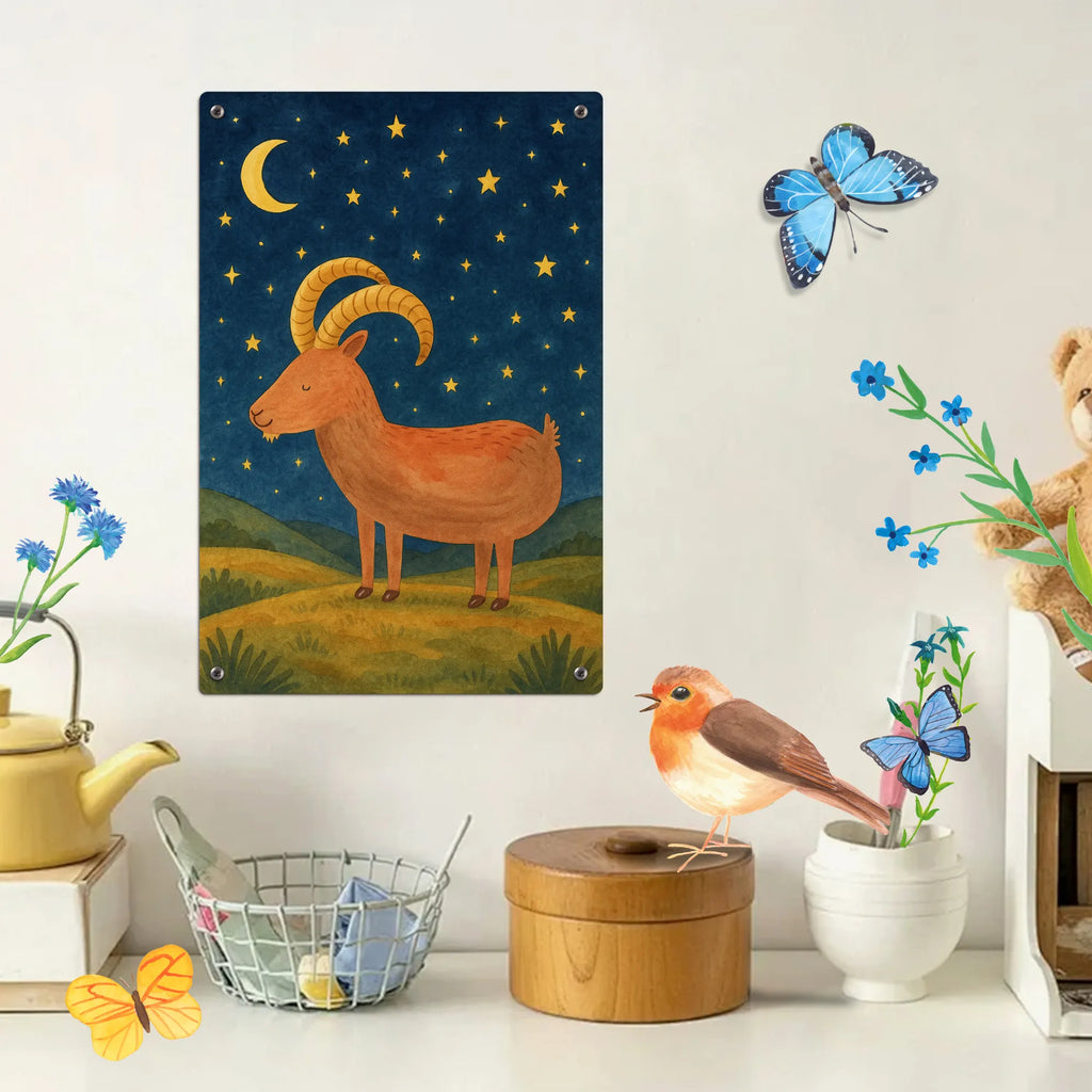 Paint by Numbers Metal Sign Star sign Capricorn Design constellations, birthdays, astrology, zodiac, date of birth, month of birth, Gift January, Capricorn star sign, Capricorn gift, Capricorn, Goat, Gift December, Birthday January, Birthday December