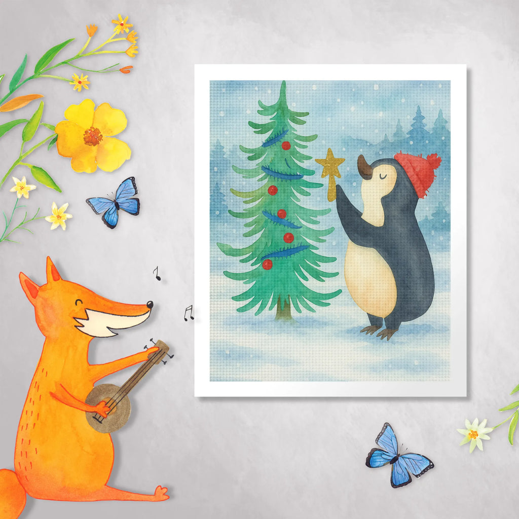 Diamond Painting penguin Christmas tree Design Winter, Christmas, Christmas time, snow, Penguin