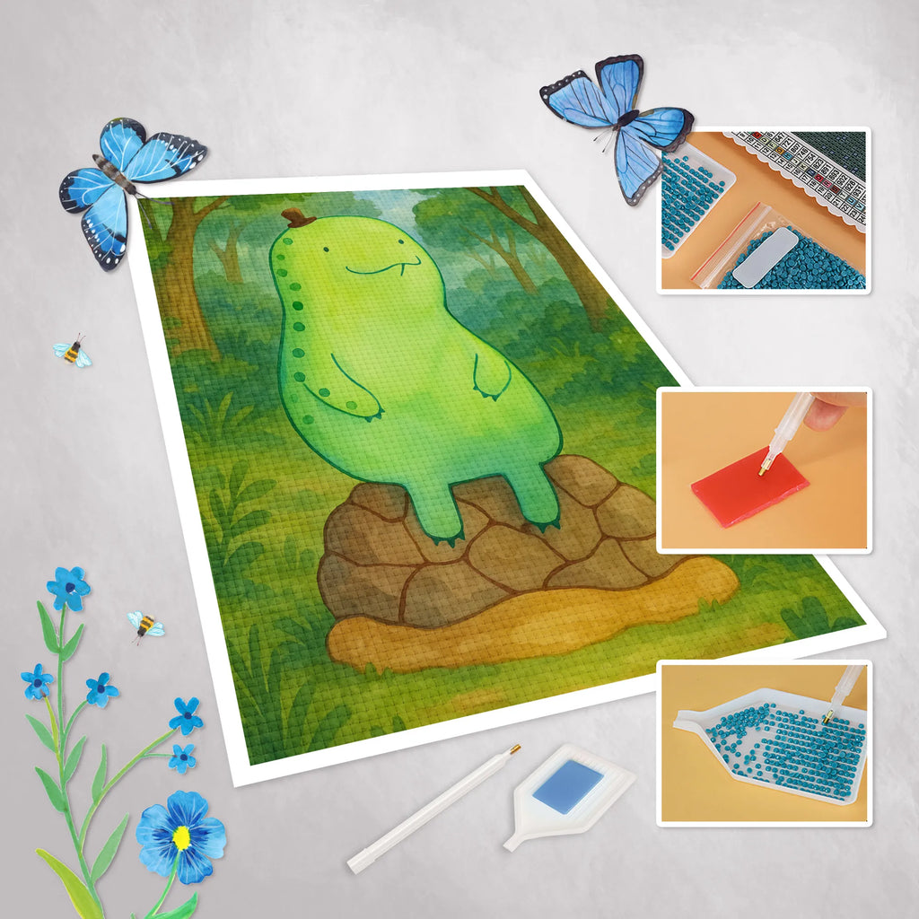 Diamond Painting tortoise Break Design turtle, tortoise, reptile, ancient creature, cute, sweet, gift, gift ideas, birthday gift, illustrated, funny, turtle gift items, funny turtle gifts, pet turtles, mom, best friend, sister or daughter, turtle lover, Turtle, decelerate, mindful