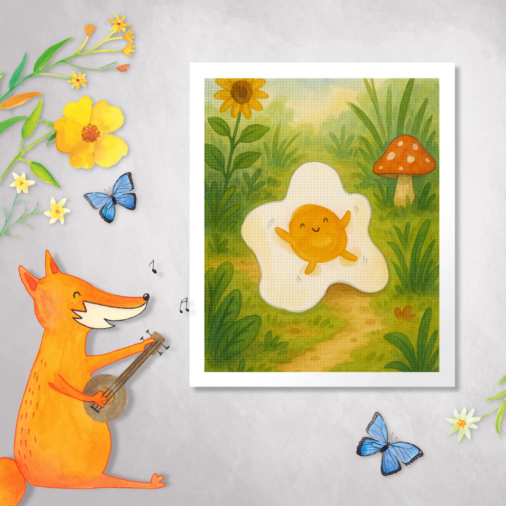 Diamond Painting Spiegelei Ei Design DIY, Kristallbild, Diamond Painting, Kreativität, Tiermotive, Gute Laune, lustige Sprüche, Tiere, Liebe, Schön, Tag, Spiegelei, Glücklich, Ei