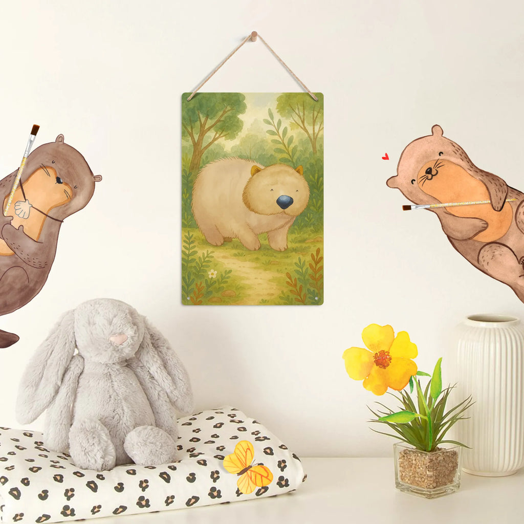 Malen nach Zahlen Metallschild Wombat Design Ausmalbild, Kreativität, Bastelidee, Baseln, Künstler, Malen, Malen nach Zahlen, DIY, Kunstwerk, Tiermotive, Gute Laune, lustige Sprüche, Tiere, Australien, Motivation, Wombat, Spruch, Das Leben ist schön