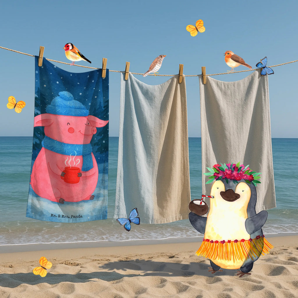 Badehandtuch Schweinchen Glühwein Design Duschtuch, Badetuch, Strandtuch, Saunatuch, Kinder Handtuch, Winter, Weihnachten, Weihnachtsdeko, Nikolaus, Advent, Heiligabend, Wintermotiv, Glühwein, Betrunken, Weihnachtsmarkt, Spruch