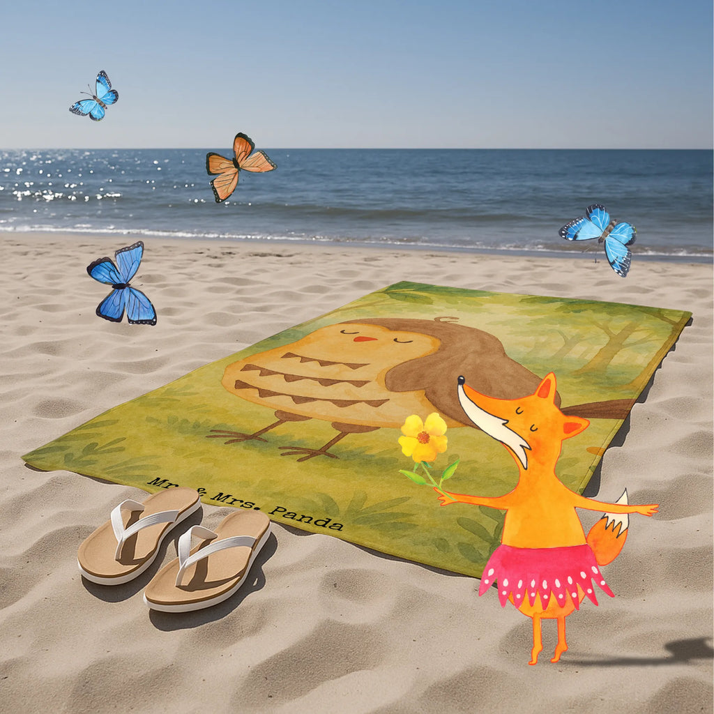 Badehandtuch Eule Zufrieden Design Duschtuch, Badetuch, Strandtuch, Saunatuch, Kinder Handtuch, Eule, Eule Spruch, Eule deko, Owl, Liebe Spruch, Romantisch, Wortspiel lustig, Spruch schön, Geschenk Hochzeitstag