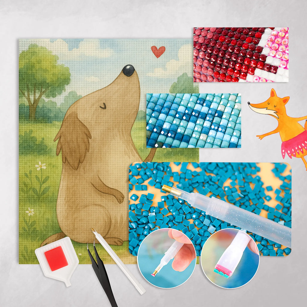 Diamond Painting Dog Love Design dog, mutt, hound, woof, dog mama, dog breed, love dogs, love for dogs, dog decorative items, bag with dog print, funny gifts for dog owners, what do you give a dog lover, Christmas gifts for dogs, gifts for dogs, dog sayings, dog happiness, dog owner, dog love, Dog, mistress, love