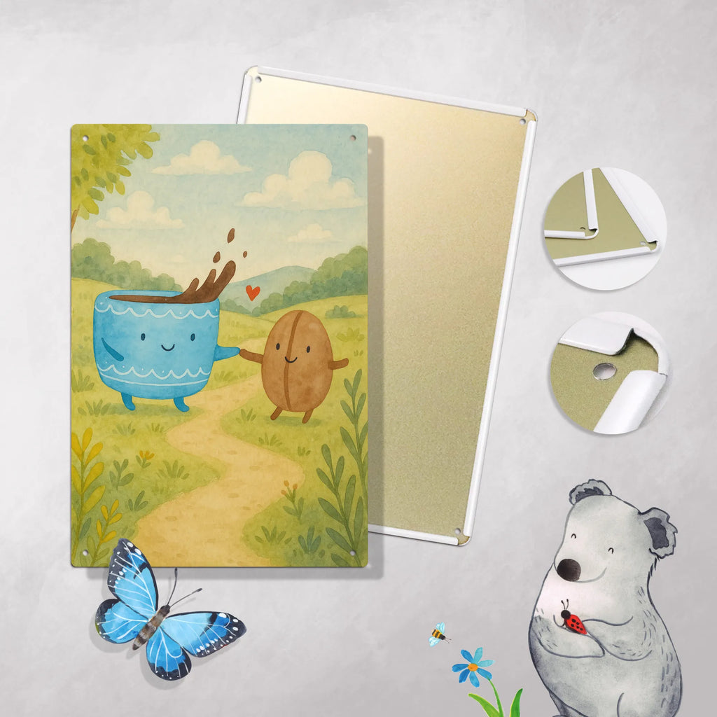 Malen nach Zahlen Metallschild Kaffee Bohne Design Kreativität, DIY, Baseln, Bastelidee, Ausmalbild, Malen, Künstler, Malen nach Zahlen, Kunstwerk, Tiermotive, Gute Laune, lustige Sprüche, Tiere, Zufriedenheit, Genuss, Kaffeebohne, Glück, Kaffee