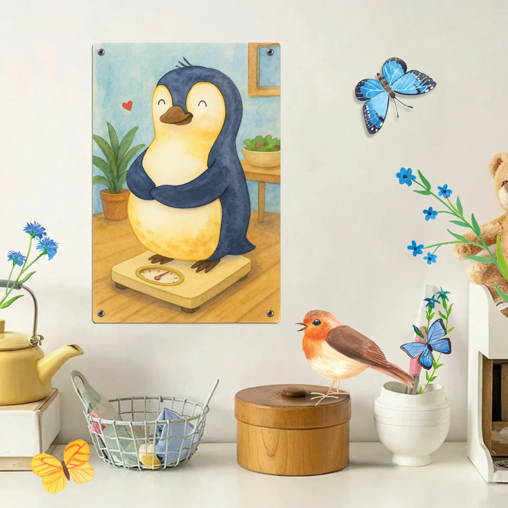 Malen nach Zahlen Metallschild Pinguin Diät Design Malen, Ausmalbild, Künstler, Malen nach Zahlen, Kreativität, Bastelidee, Baseln, DIY, Kunstwerk, Pinguin, Körperliebe, Selbstrespekt, Abspecken, Selbstliebe, Abnehmen, Pinguine, Motivation, Gewicht, Diät