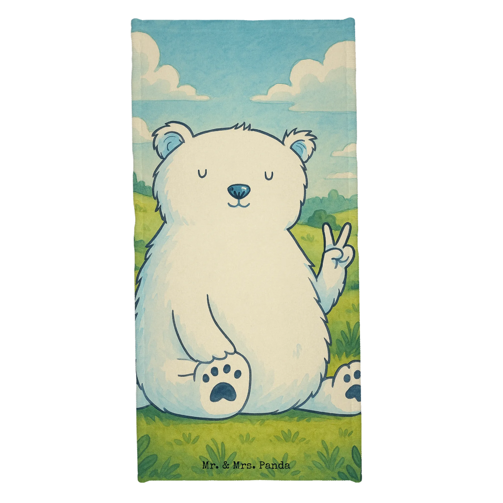Badehandtuch Eisbär Faul Design Duschtuch, Badetuch, Strandtuch, Saunatuch, Kinder Handtuch, Bär, Teddy, Teddybär, Eisbär, Nordpol, Faul, Entspannen, Relaxen, Büro, Arbeit, Bürojob, Arbeitsplatz, Homeoffice