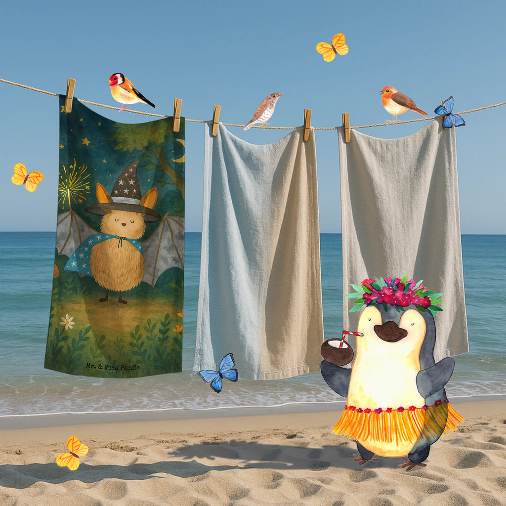 Badehandtuch Fledermaus Zauberer Design Duschtuch, Badetuch, Strandtuch, Saunatuch, Kinder Handtuch, Tiermotive, Gute Laune, lustige Sprüche, Tiere, Fledermaus, Fledermäuse, Zauberer, Magier, Frauen, reinsteigern