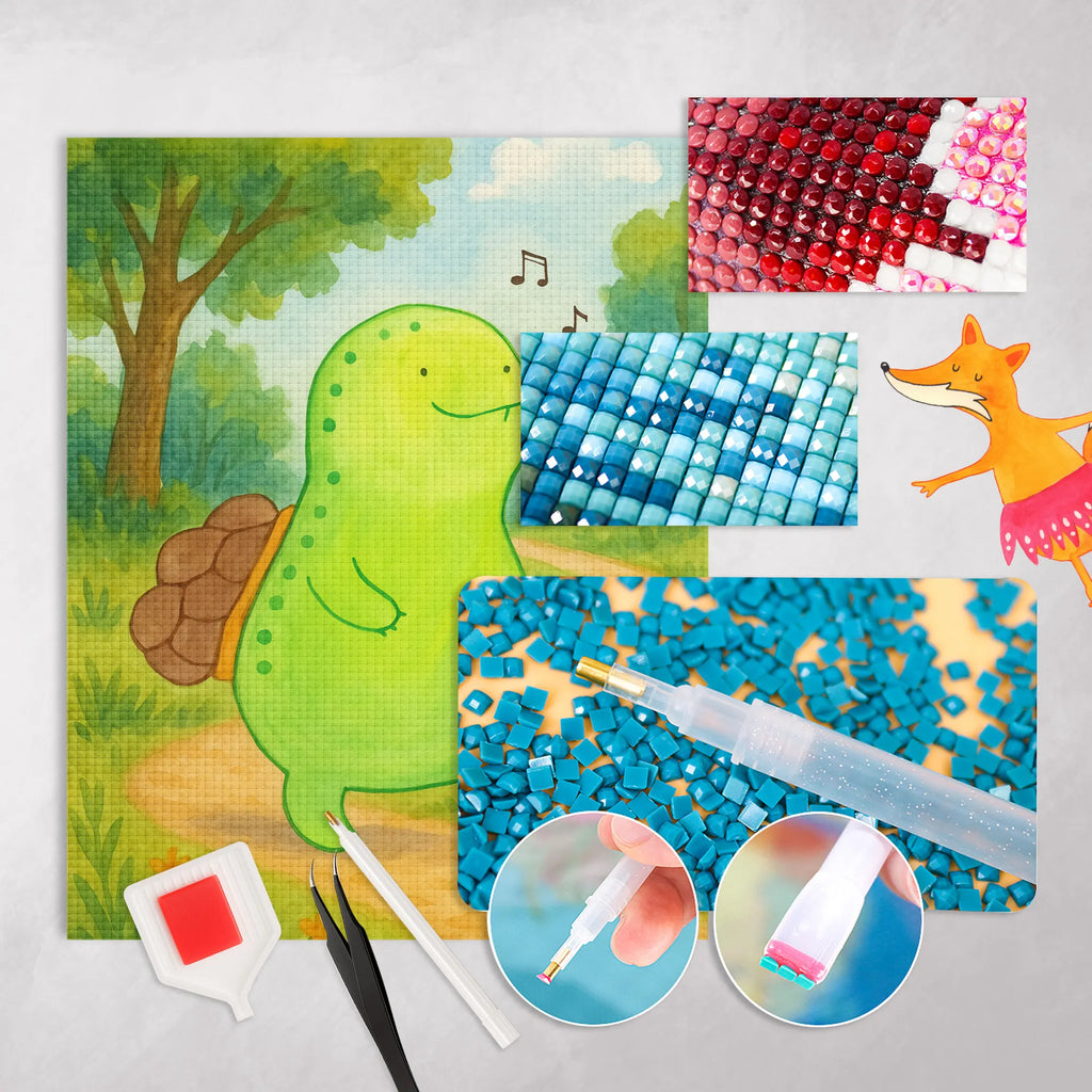 Diamond Painting tortoise Pipes Design turtle, tortoise, reptile, ancient creature, cute, sweet, gift, gift ideas, birthday gift, illustrated, funny, turtle gift items, funny turtle gifts, pet turtles, mom, best friend, sister or daughter, turtle lover, depression, happiness, turtles, separation, joy of life, happy, motivation, new beginning