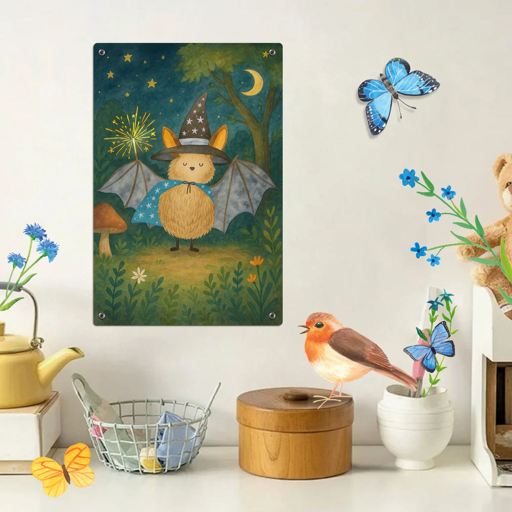 Malen nach Zahlen Metallschild Fledermaus Zauberer Design Malen, Baseln, Kunstwerk, Künstler, Malen nach Zahlen, Ausmalbild, DIY, Bastelidee, Kreativität, Tiermotive, Gute Laune, lustige Sprüche, Tiere, reinsteigern, Fledermaus, Frauen, Magier, Fledermäuse, Zauberer