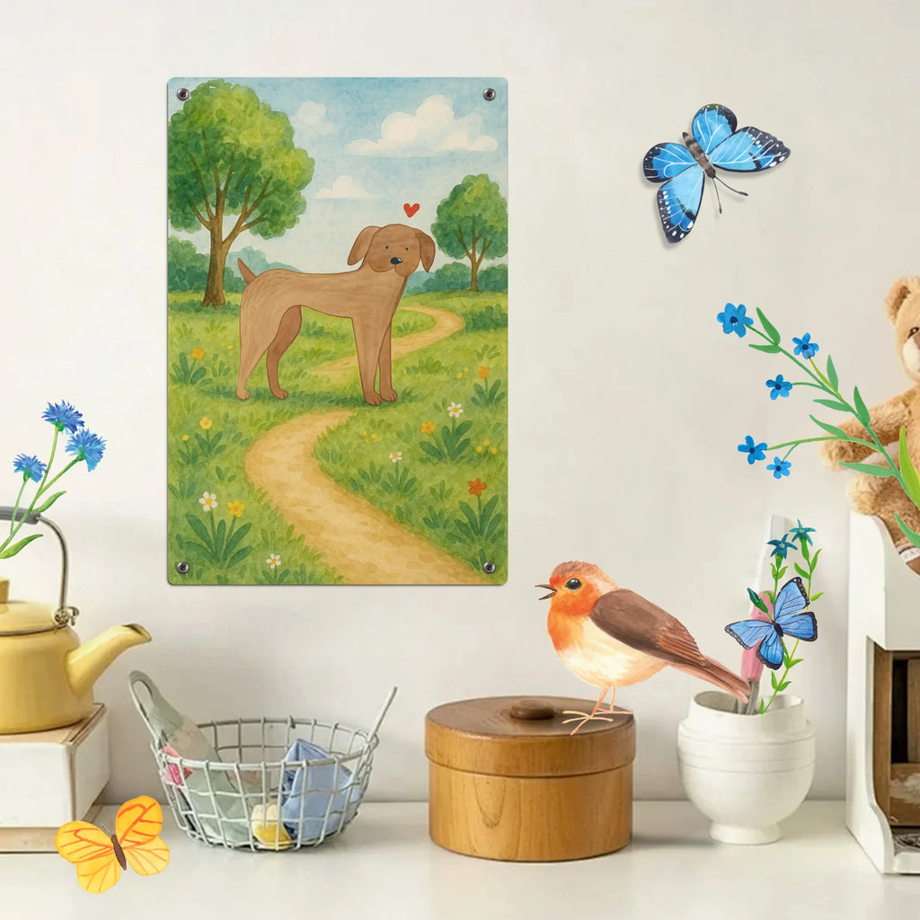 Metalowy szyld do malowania po numerach pies Dog niemiecki Design Pies, motyw psa, zwierzę domowe, rasa psa, miłośnik zwierząt, właściciel psa, powiedzenia