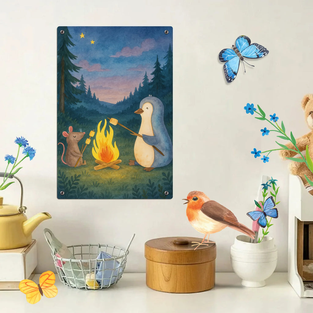 Paint by Numbers Metal Sign Penguin campfire Design Penguin, North Pole, Winter, Penguins, work, mouse, campfire, penguins, life motto, job, new start, life, barbecue, everyday office life, love, office, marshmallows, life motivation, fire, motivation