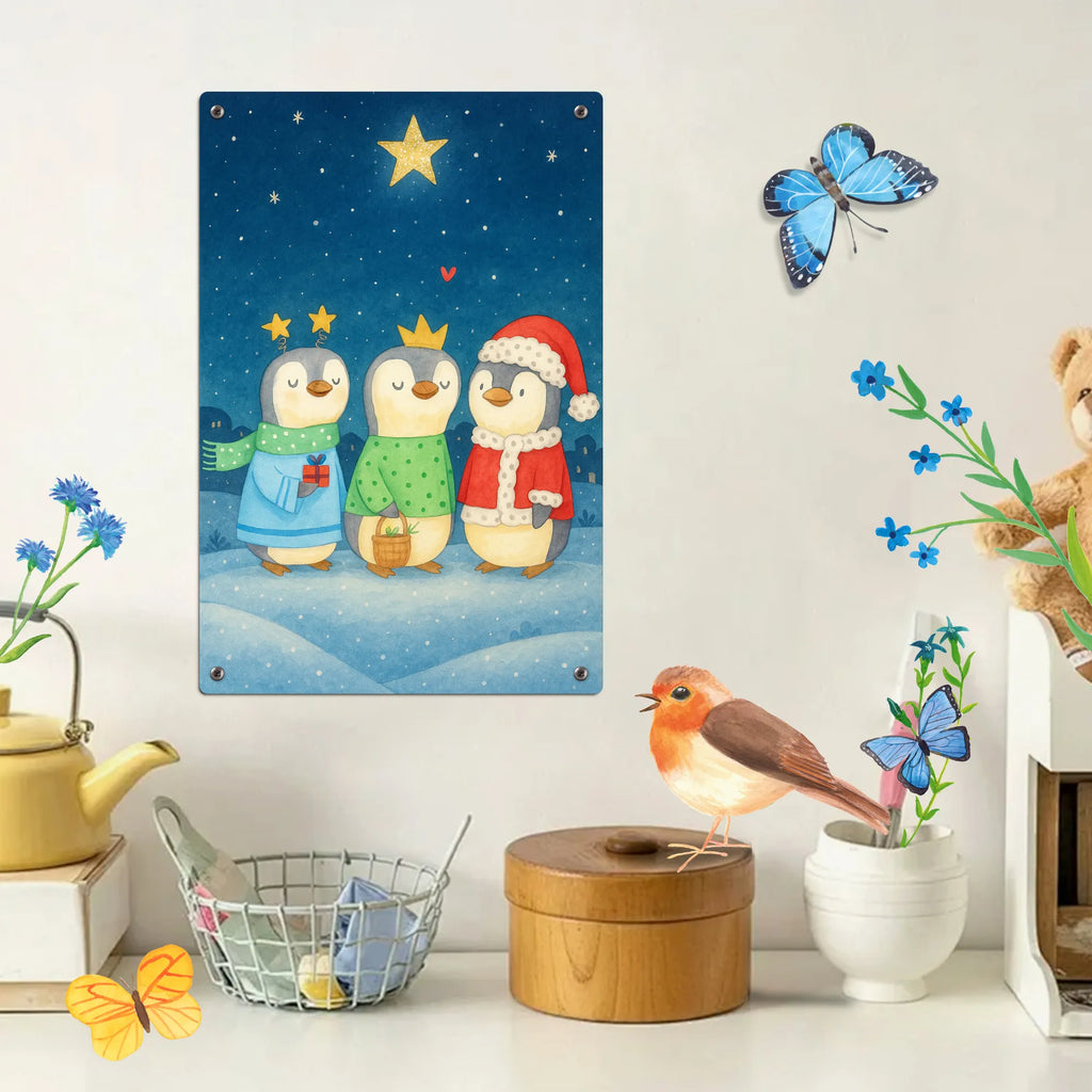 Paint by Numbers Metal Sign wintertime Holy Three Kings Design Winter, Christmas, Christmas time, snow, Christmas days, Santa Claus, Christmas present, Christmas Eve, Epiphany