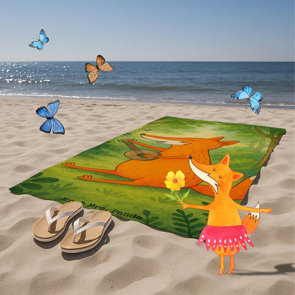 Badehandtuch Fuchs Gitarre Design Duschtuch, Badetuch, Strandtuch, Saunatuch, Kinder Handtuch, Fuchs, Füchse, Geschenk Musiker, Musik Spruch, Musikerin, Sänger, Sängerin, Gitarre