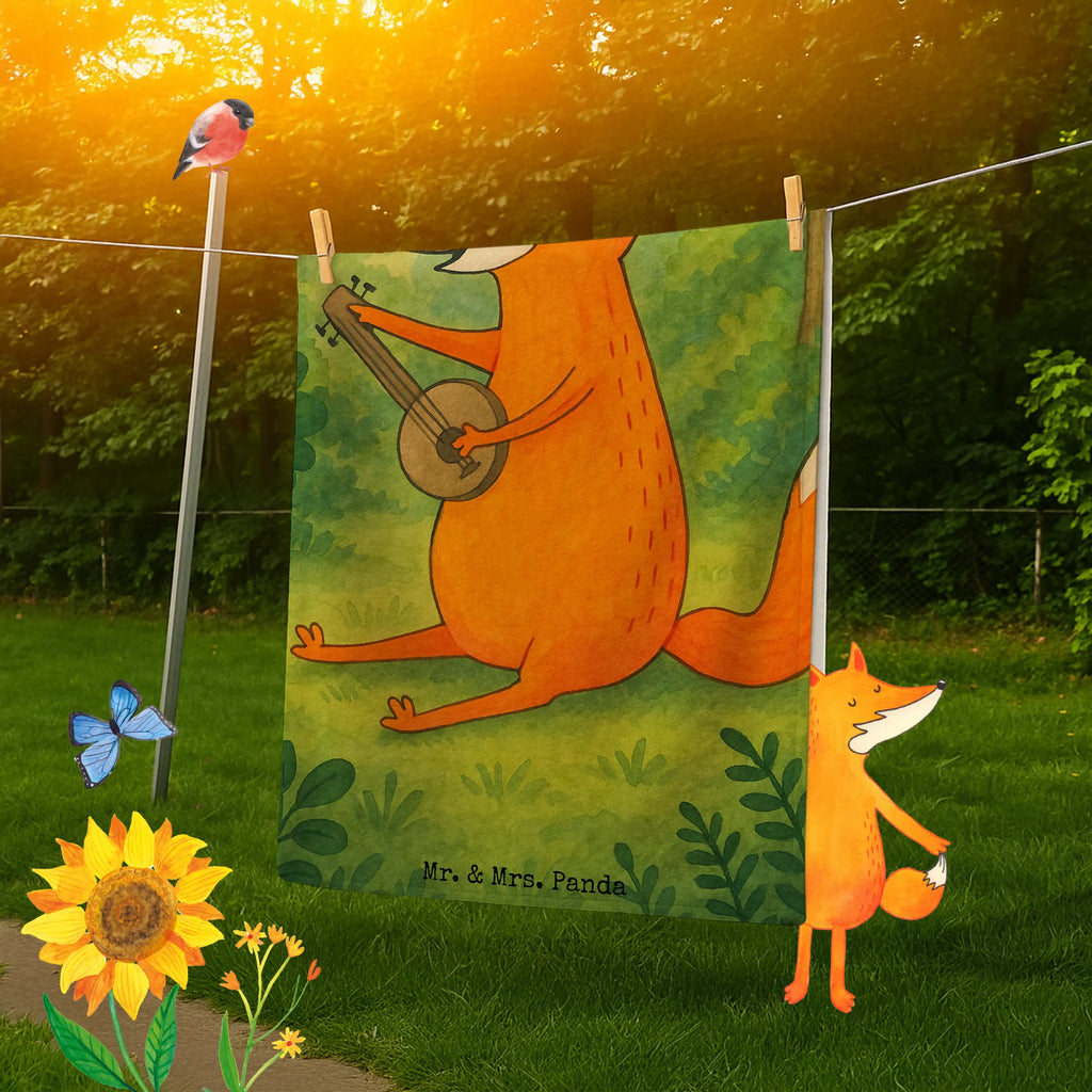 Badehandtuch Fuchs Gitarre Design Duschtuch, Badetuch, Strandtuch, Saunatuch, Kinder Handtuch, Fuchs, Füchse, Geschenk Musiker, Musik Spruch, Musikerin, Sänger, Sängerin, Gitarre