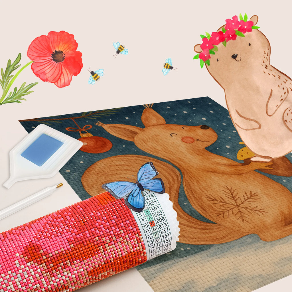 Diamond Painting Squirrel Christmas Design Winter, Christmas, Christmas time, snow, New Year, Merry Christmas, Christmas Greeting, Xmas, Bird, Happy New Year, Christmas Theme