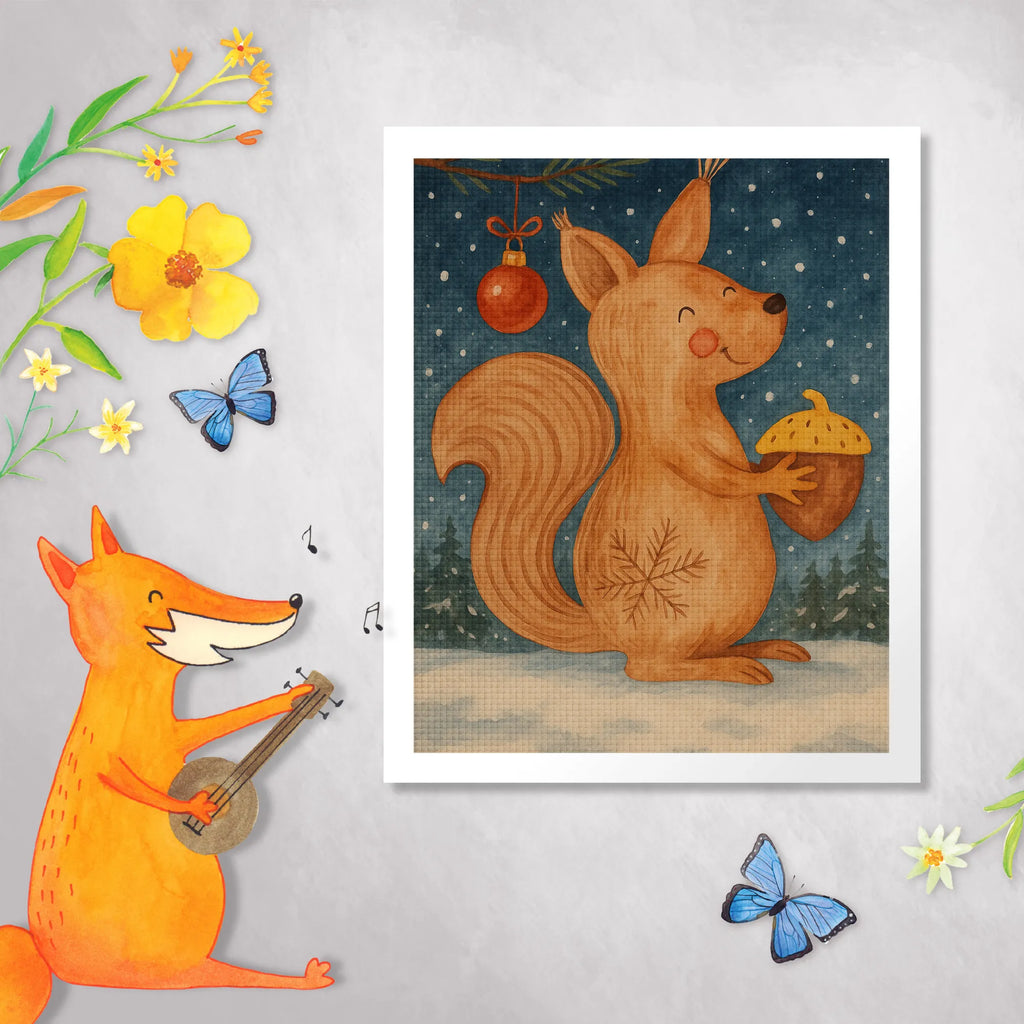 Diamond Painting Squirrel Christmas Design Winter, Christmas, Christmas time, snow, New Year, Merry Christmas, Christmas Greeting, Xmas, Bird, Happy New Year, Christmas Theme