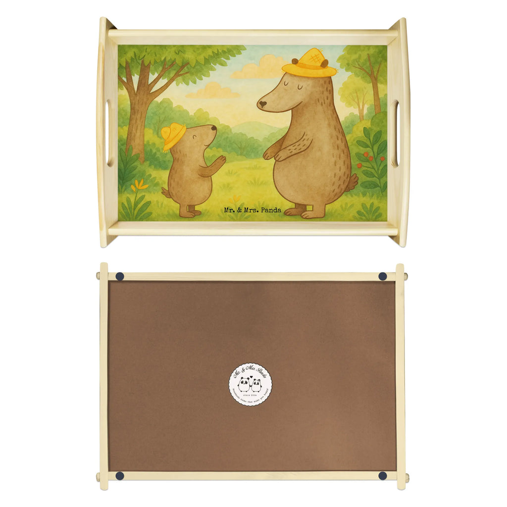 Serviertablett Bären mit Hut Design Serviertablett, Tablett, Holztablett, Küchentablett, Dekotablett, Frühstückstablett, Familie, Vatertag, Muttertag, Bruder, Schwester, Mama, Papa, Oma, Opa, Bär, Bären, Vater, Papi, Paps, Dad, Daddy, Lieblingsmensch, Sohn, Söhne, Kind, Kinder, Vater-Sohn, Family, Vorbild