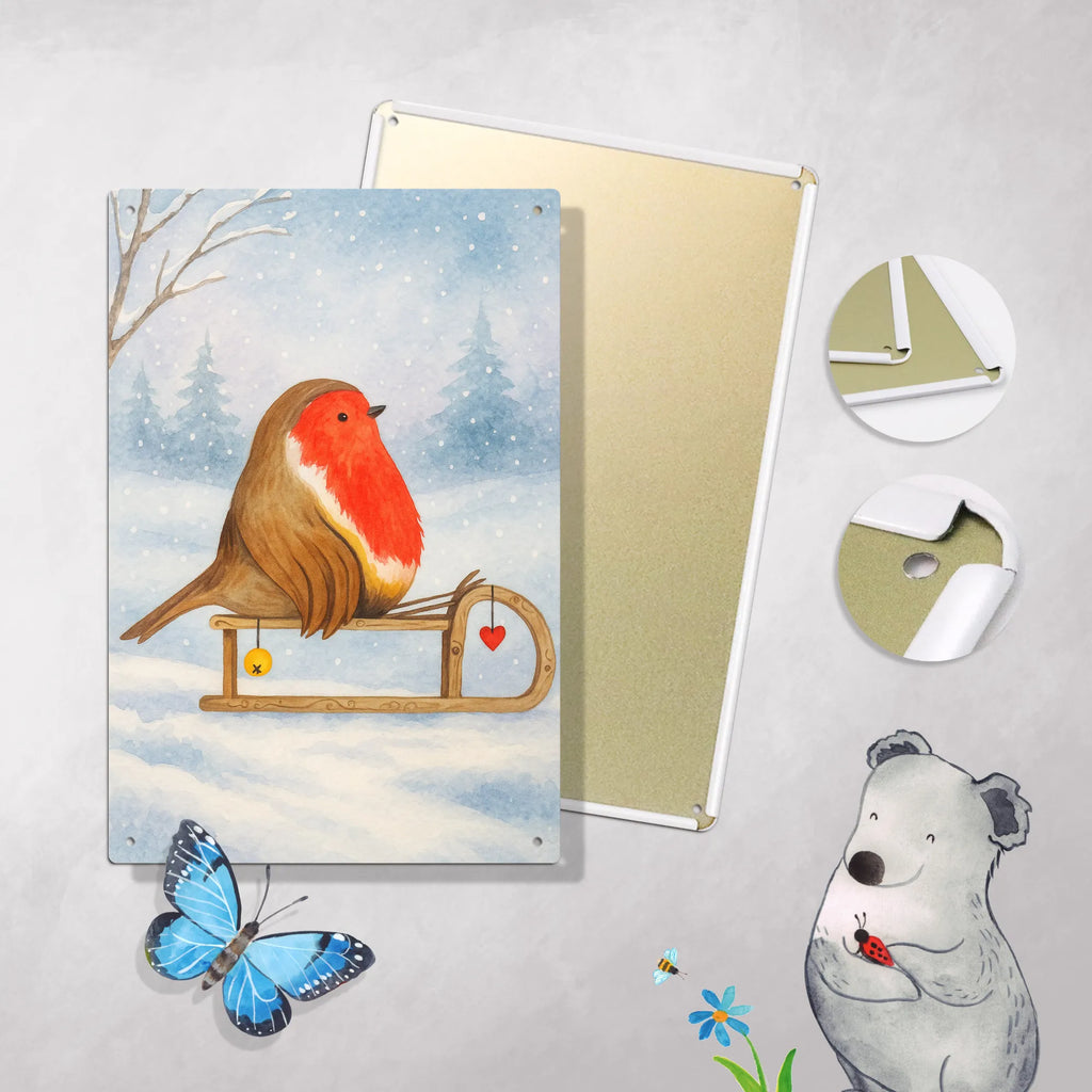 Malen nach Zahlen Metallschild Rotkehlchen Schlitten Design Kreativität, Malen nach Zahlen, Bastelidee, Baseln, Künstler, Ausmalbild, DIY, Malen, Kunstwerk, Winter, Weihnachten, Weihnachtsdeko, Nikolaus, Advent, Heiligabend, Wintermotiv, Vogel, Schlitten