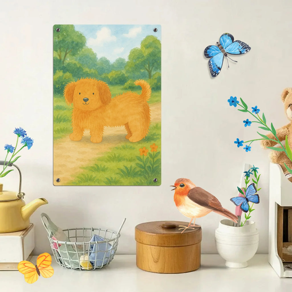 Malen nach Zahlen Metallschild Hund Flauschig Design Kreativität, Kunstwerk, Malen, Baseln, Bastelidee, Malen nach Zahlen, Künstler, Ausmalbild, DIY, Hund, Hundemotiv, Haustier, Hunderasse, Tierliebhaber, Hundebesitzer, Sprüche, Hundeliebe, Frauchen, Hunde, Hundemama