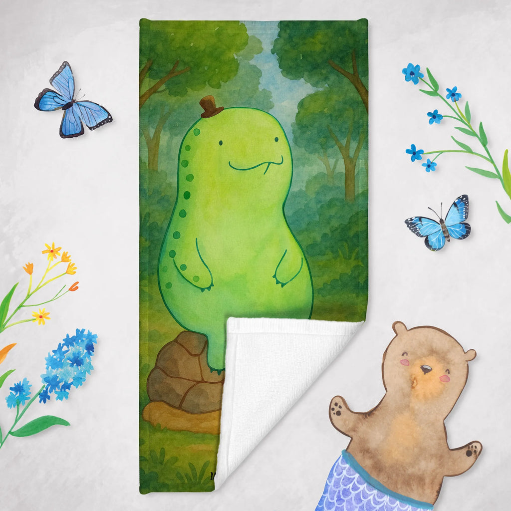 Badehandtuch Schildkröte Pause Design Duschtuch, Badetuch, Strandtuch, Saunatuch, Kinder Handtuch, Schildkröte, Achtsamkeit, Entschleunigen, achtsam