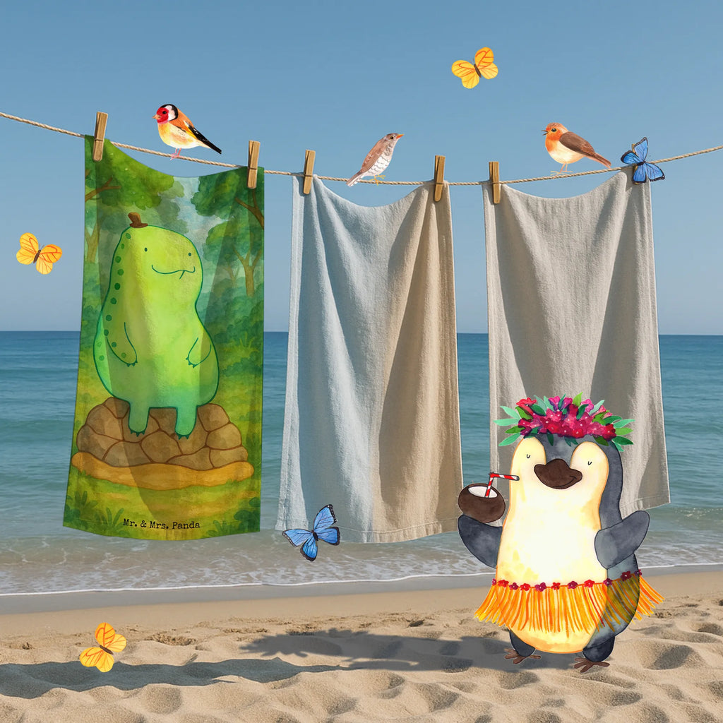 Badehandtuch Schildkröte Pause Design Duschtuch, Badetuch, Strandtuch, Saunatuch, Kinder Handtuch, Schildkröte, Achtsamkeit, Entschleunigen, achtsam