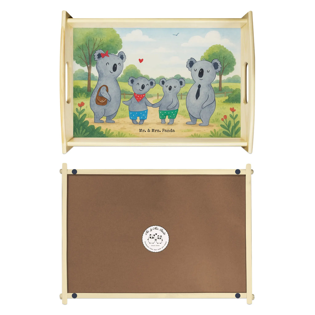 Serviertablett Koala Familie zwei Design Serviertablett, Tablett, Holztablett, Küchentablett, Dekotablett, Frühstückstablett, Familie, Vatertag, Muttertag, Bruder, Schwester, Mama, Papa, Oma, Opa, Koala, Koalabär, beste Familie, Familienzeit, Familienleben, Koalafamilie, Lieblingsfamilie