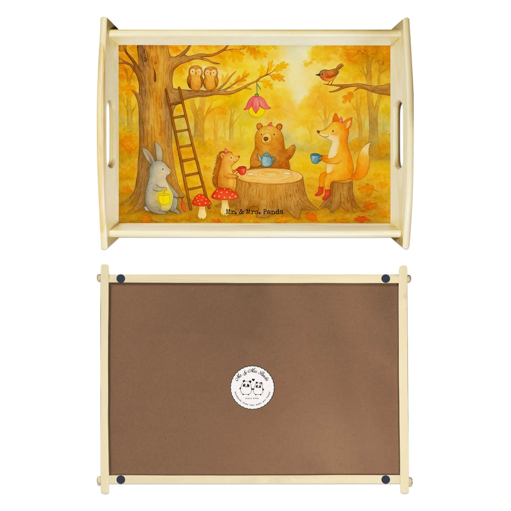 Serviertablett Waldtiere Picknick Design Serviertablett, Tablett, Holztablett, Küchentablett, Dekotablett, Frühstückstablett, Tiermotive, Gute Laune, lustige Sprüche, Tiere, Waldtiere, Picknick, Wald, Fuchs, Hase, Igel, Maus, Eichhörnchen