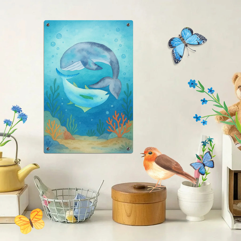 Malen nach Zahlen Metallschild Walfisch Thunfisch Design Baseln, Ausmalbild, Malen, Bastelidee, Malen nach Zahlen, Künstler, DIY, Kunstwerk, Kreativität, Tiermotive, Gute Laune, lustige Sprüche, Tiere, Spruch des Tages, Witz, Spruch lustig, Flachwitz Geschenk, Wal, Wortwitz lustig, Flachwitz, Wahl, Tunfisch