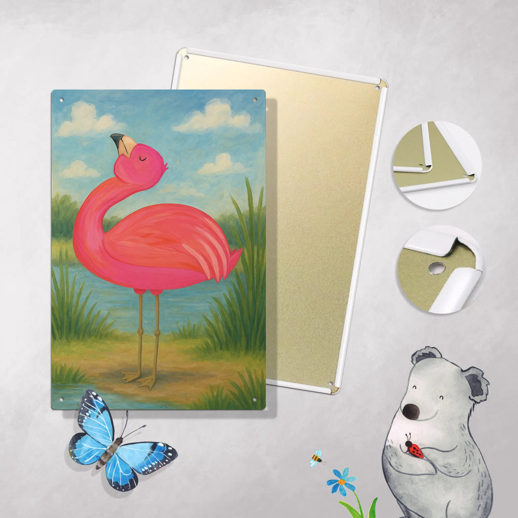 Paint by Numbers Metal Sign flamingo Proud Design Flamingo, pink, pink bird, bird of paradise, red, flamingo decoration, gift pink, gifts, gift idea, children, adults, girls, flamingo fans, summer, vacation, sea, unusual gifts in pink, pink gifts, girls gifts, small gifts, Caribbean feeling, funny sayings, proud, best friend, daughter, joy, self-acceptance, sister, self-love, friend, mom