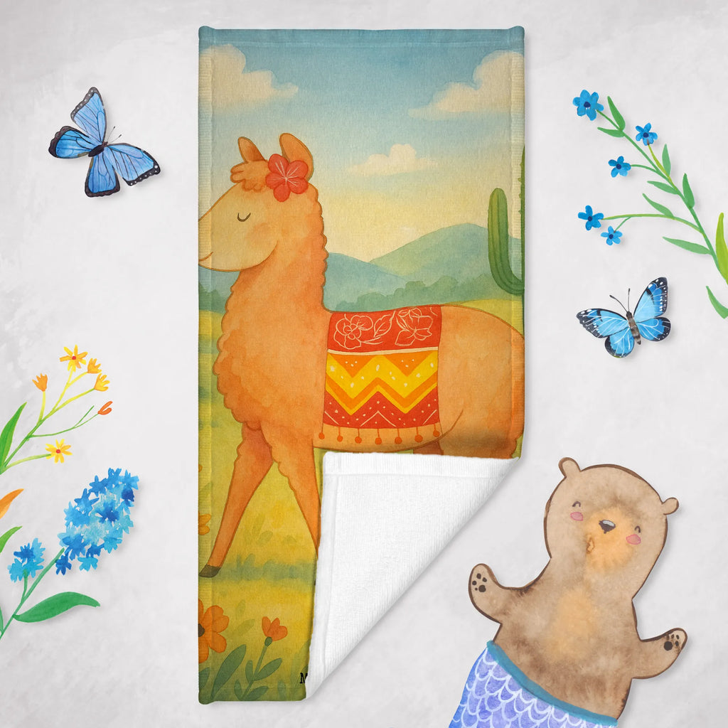 Badehandtuch Alpaka Stolz Design Duschtuch, Badetuch, Strandtuch, Saunatuch, Kinder Handtuch, Alpaka, Lama