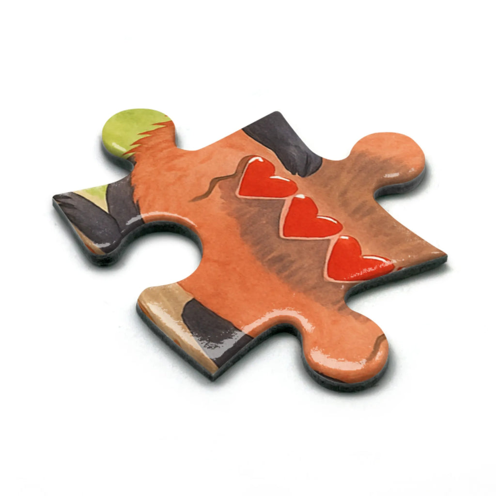 Puzzle Roter Panda Design Puzzle, Tiermotive, Gute Laune, lustige Sprüche, Tiere, Panda, Liebe, Rot, Herz, Liebling, Lieblingsmensch